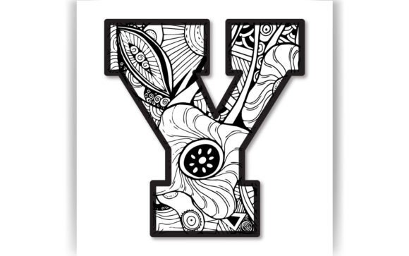 Download Decorative Y Letter Coloring Page &amp; KIDS - Kids Collection