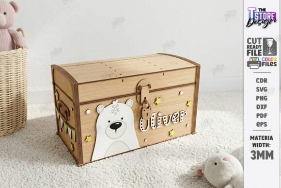 Download Wooden Kids Treasure Chest Laser Cut - Kids Collection