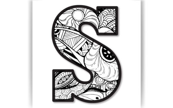 Download Decorative S Letter Coloring Page &amp; KIDS - Kids Collection