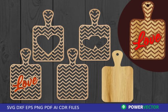 Download Love Cutting Board Glowforge Laser SVG - Premium Bundle