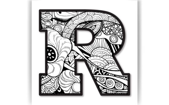 Download Decorative R Letter Coloring Page &amp; KIDS - Kids Collection