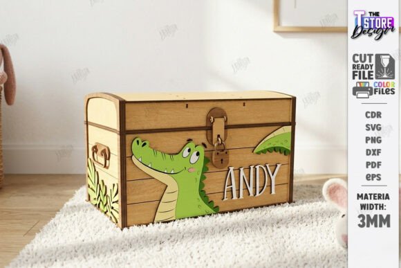 Download Wooden Kids Treasure Chest Laser Cut - Kids Collection