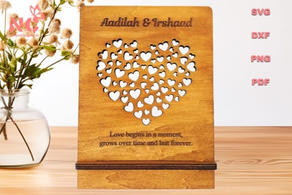 Download Heart Love Plaque - Glowforge Laser Cut - Premium Resources