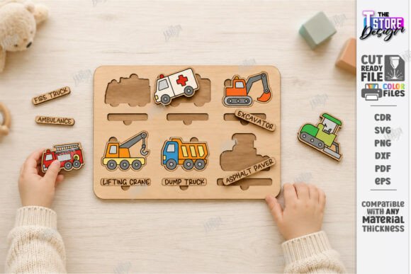 Download Montessori Kids Puzzle Laser Cut | Games - Kids Collection