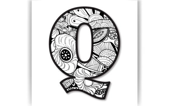 Download Decorative Q Letter Coloring Page &amp; KIDS - Kids Collection