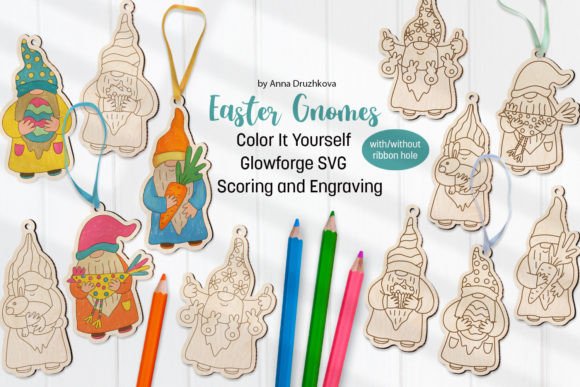 Download Easter Gnomes Glowforge Laser Kit - Premium Resources