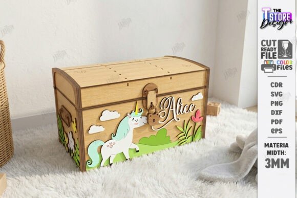 Download Wooden Kids Treasure Chest Laser Cut - Kids Collection