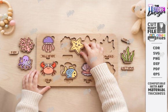 Download Montessori Kids Puzzle Laser Cut | Games - Kids Collection